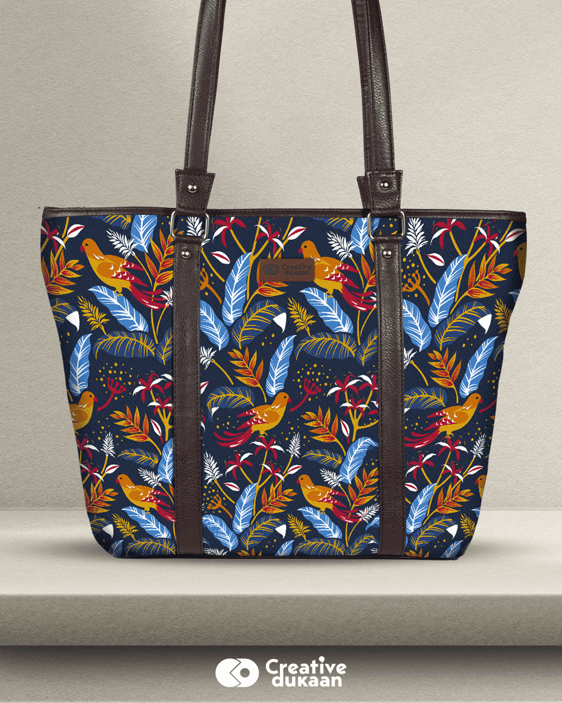 Dark Avian Designer Tote Bag