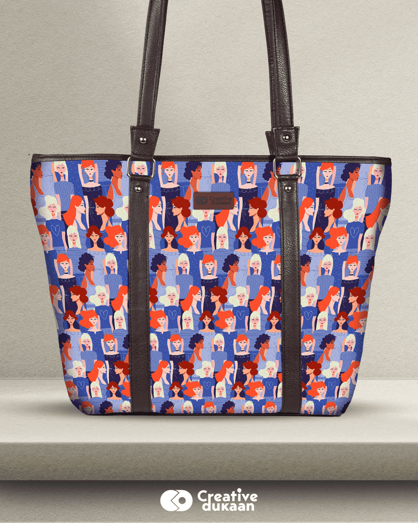 Abstract Stylish Tote Bag - Creative Dukaan