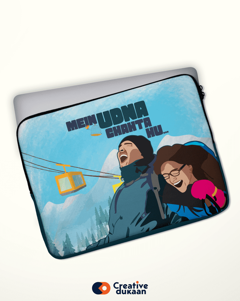 Cool Blue Freedom Vibes Laptop Sleeve