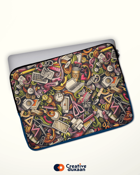 Creative Burst: The Artistic Laptop Sleeve for Designers