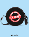 Top Secret Black Orbit Sling Bag - Creative Dukaan