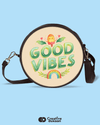 Good Vibes Crossover Sling Bag - Creative Dukaan