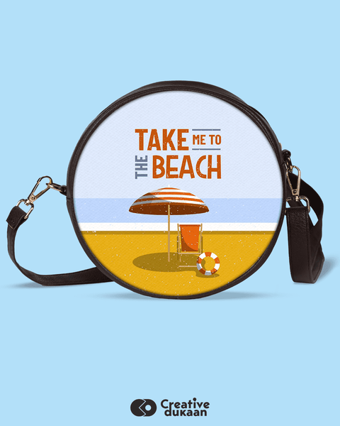 Take Me To The Beach Vegan Sling Bag - Creative Dukaan