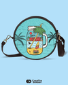 Weekend Vibes Blue Crossover Sling Bag - Creative Dukaan