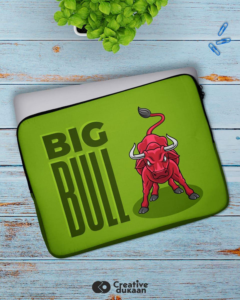 Big Bull - Cool and Quirky Laptop Sleeves - Creative Dukaan