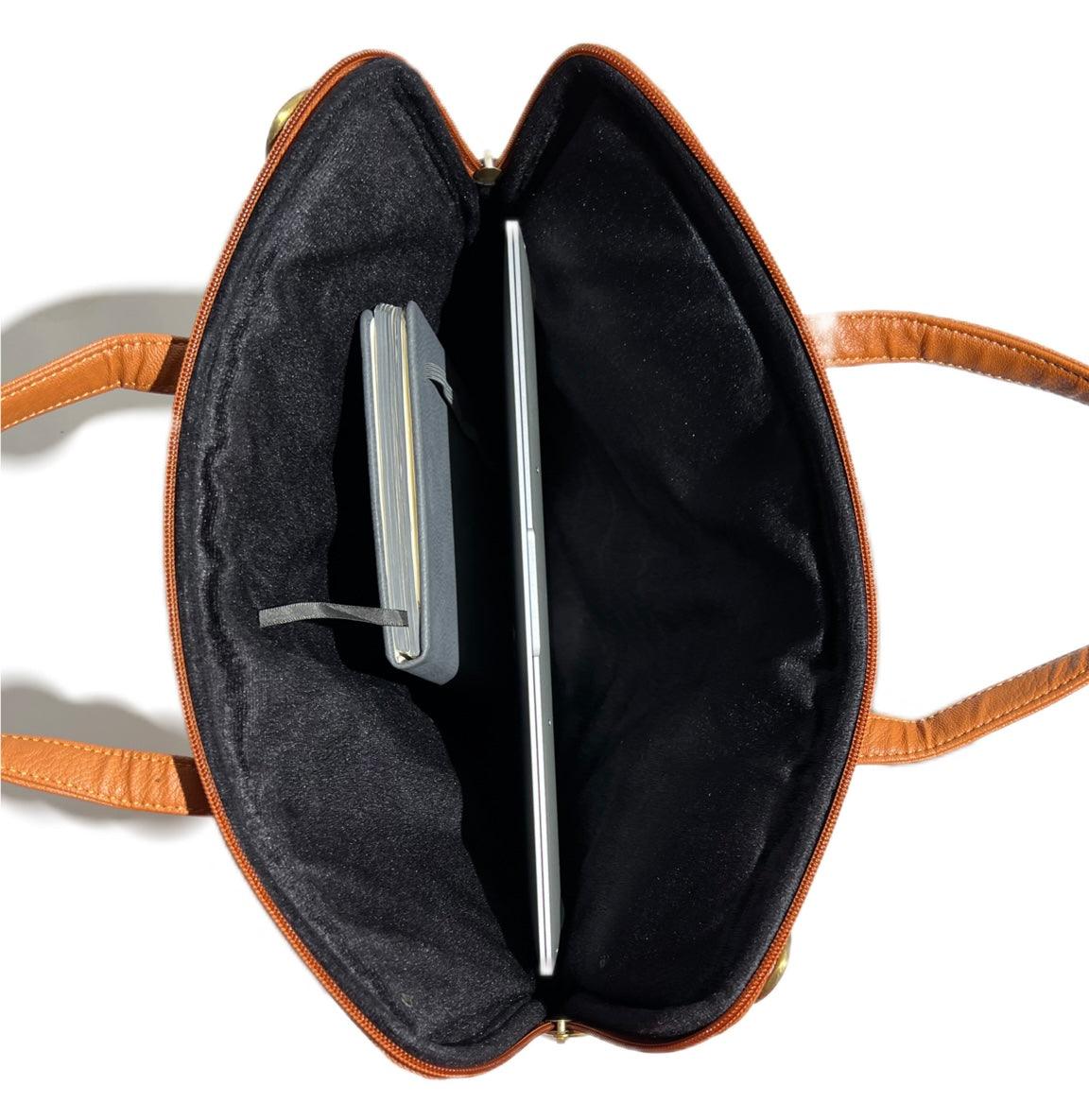 Traditional Luxury Vegan Leather Laptop Bag for Men & Women Creative