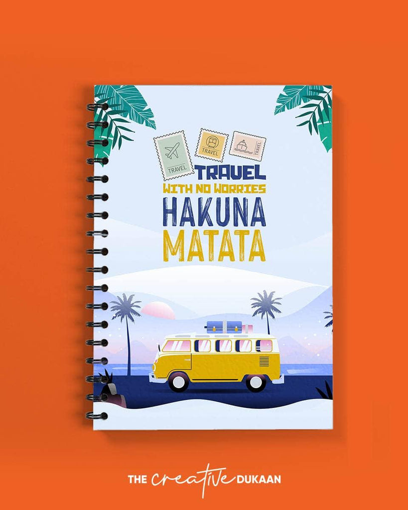Hakuna Matata - A5 Creative Travel Notebook - Creative Dukaan