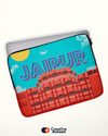 Quirky and Cool Blue Laptop Sleeves with Tagline 