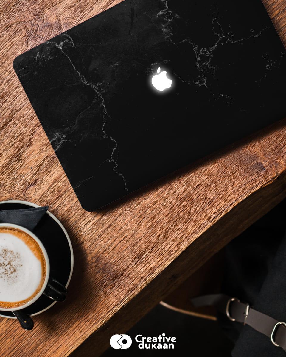 Buy Signature Black MacBook Skin for Your Apple Device in India