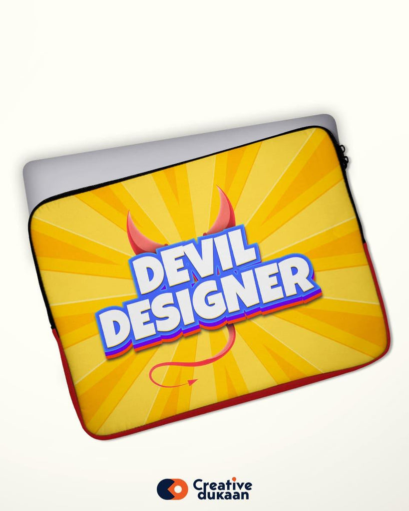 Cool Laptop Sleeve - Devil Designer - Creative Dukaan