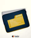 Creative Cool Black Laptop Sleeves with Tagline 
