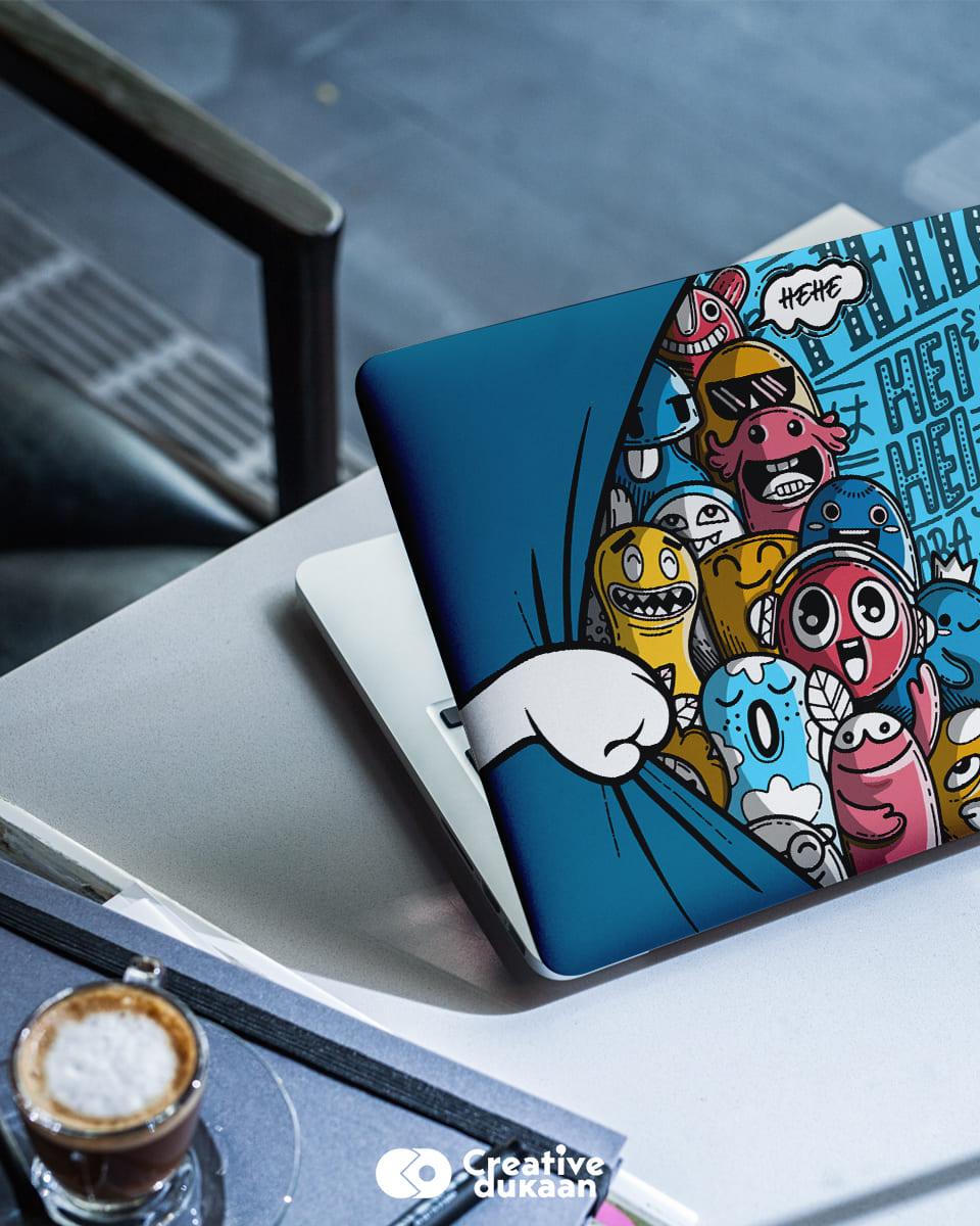 Buy Funny + Cool Cartoon Laptop Skin Designs in Various Colours ...