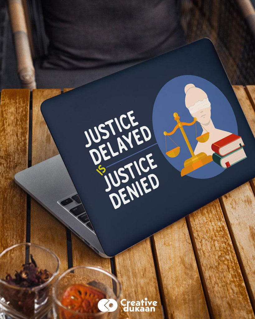 Justice - Cool Laptop Skin for Lawyers - Creative Dukaan