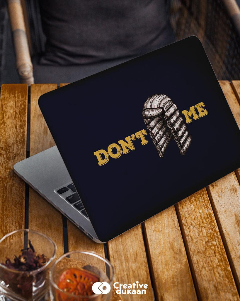 Don't Judge Me - Cool Laptop Skin for Lawyers - Creative Dukaan