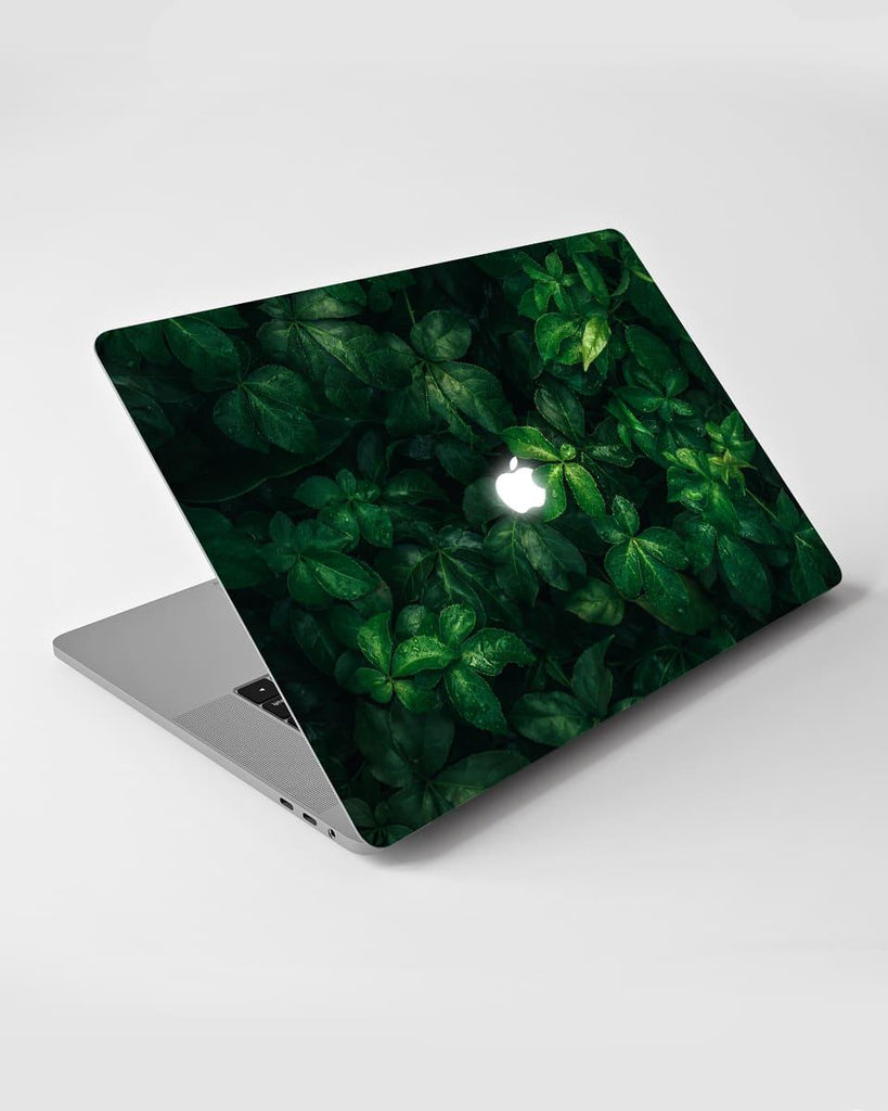 Premium MacBook Skin With Green Bush Pattern - Creative Dukaan