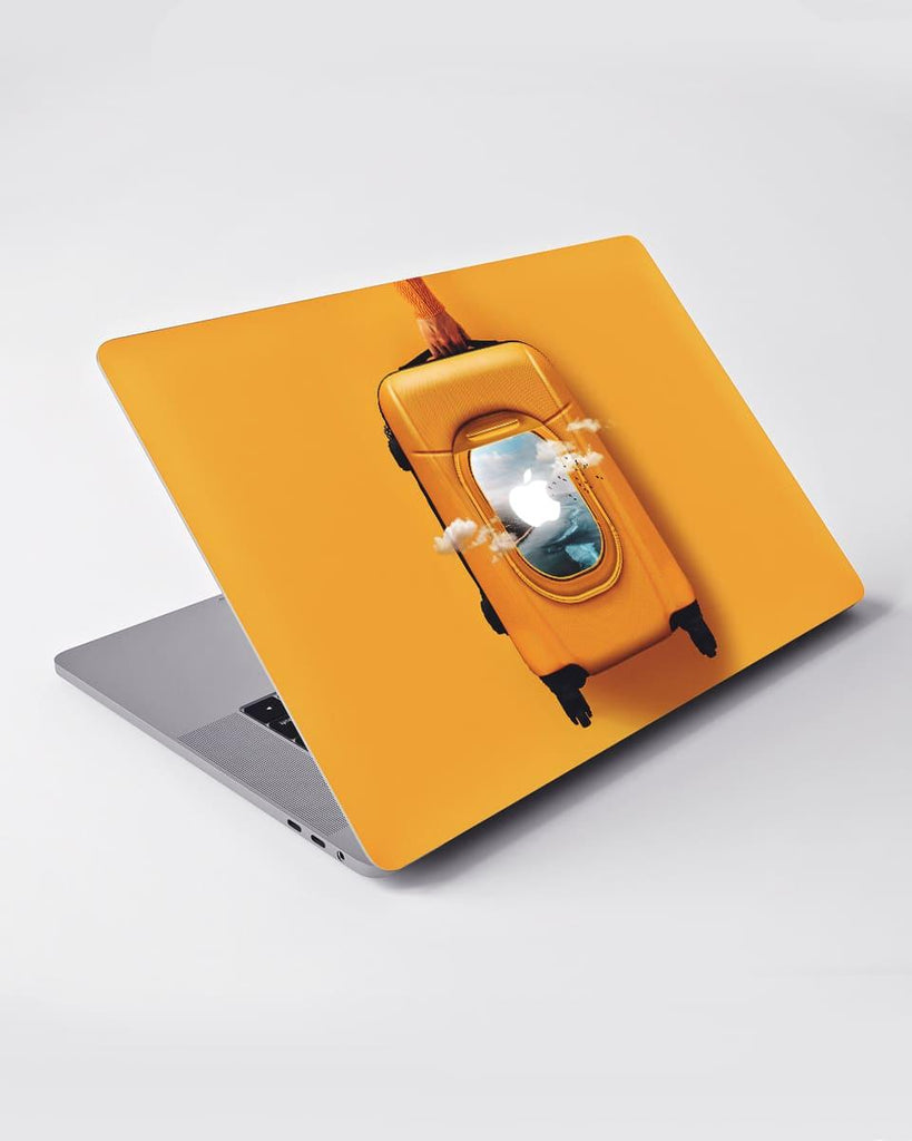 Yellow Travel MacBook Skin to Protect Your Apple Device - Creative Dukaan