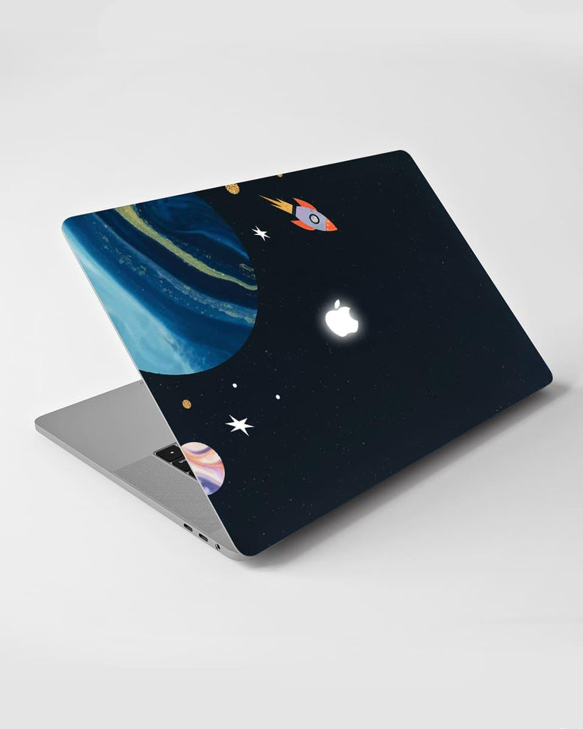 MacBook Laptop Skin With Out in Space Print - Creative Dukaan