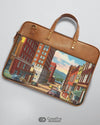 Wanderer Soul - The Vegan Leather Laptop Bag - Creative Dukaan