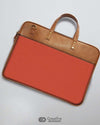 Red Parallels - The Vegan Leather Laptop Bag - Creative Dukaan