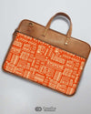 Tribal Print - The Vegan Leather Laptop Bag - Creative Dukaan