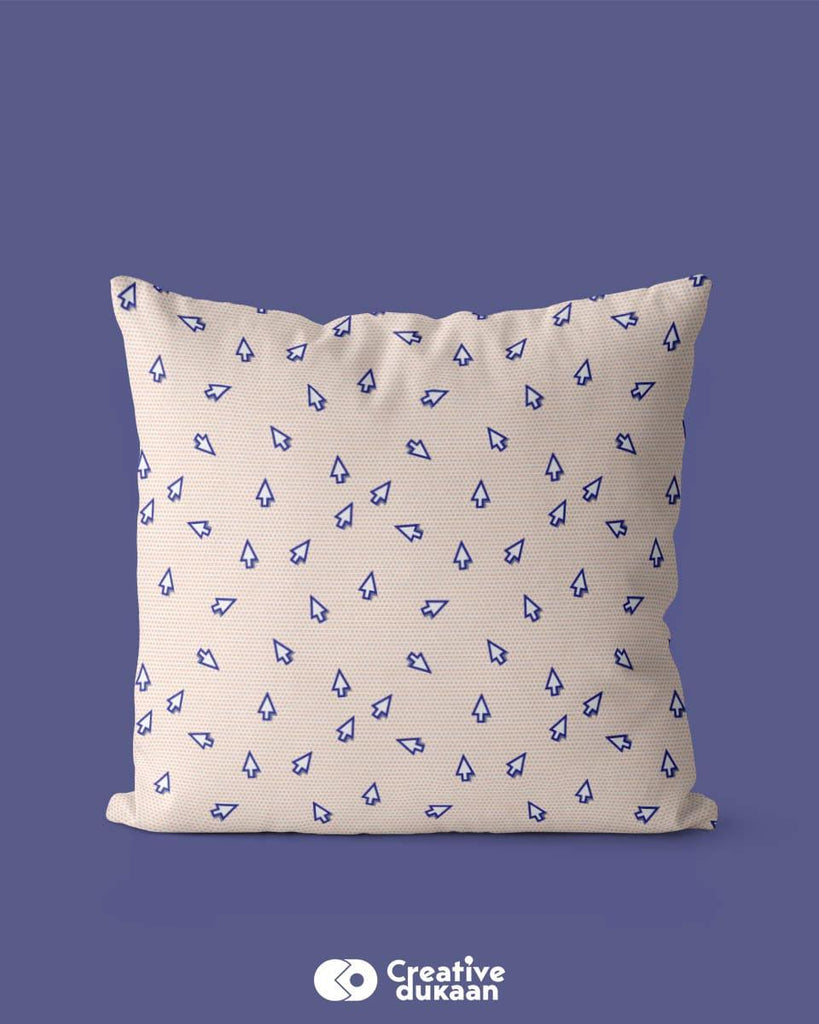 Cute Cursor Aerrow Printed Square Pillow Cover - Creative Dukaan