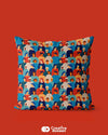 Multicolor Cushion Cover With Printed People Design - Creative Dukaan