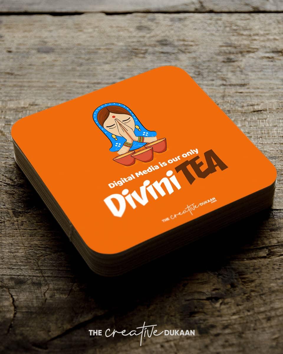 Text Tea Coaster Creative Tea coasters - Set of 2 – Creative Dukaan