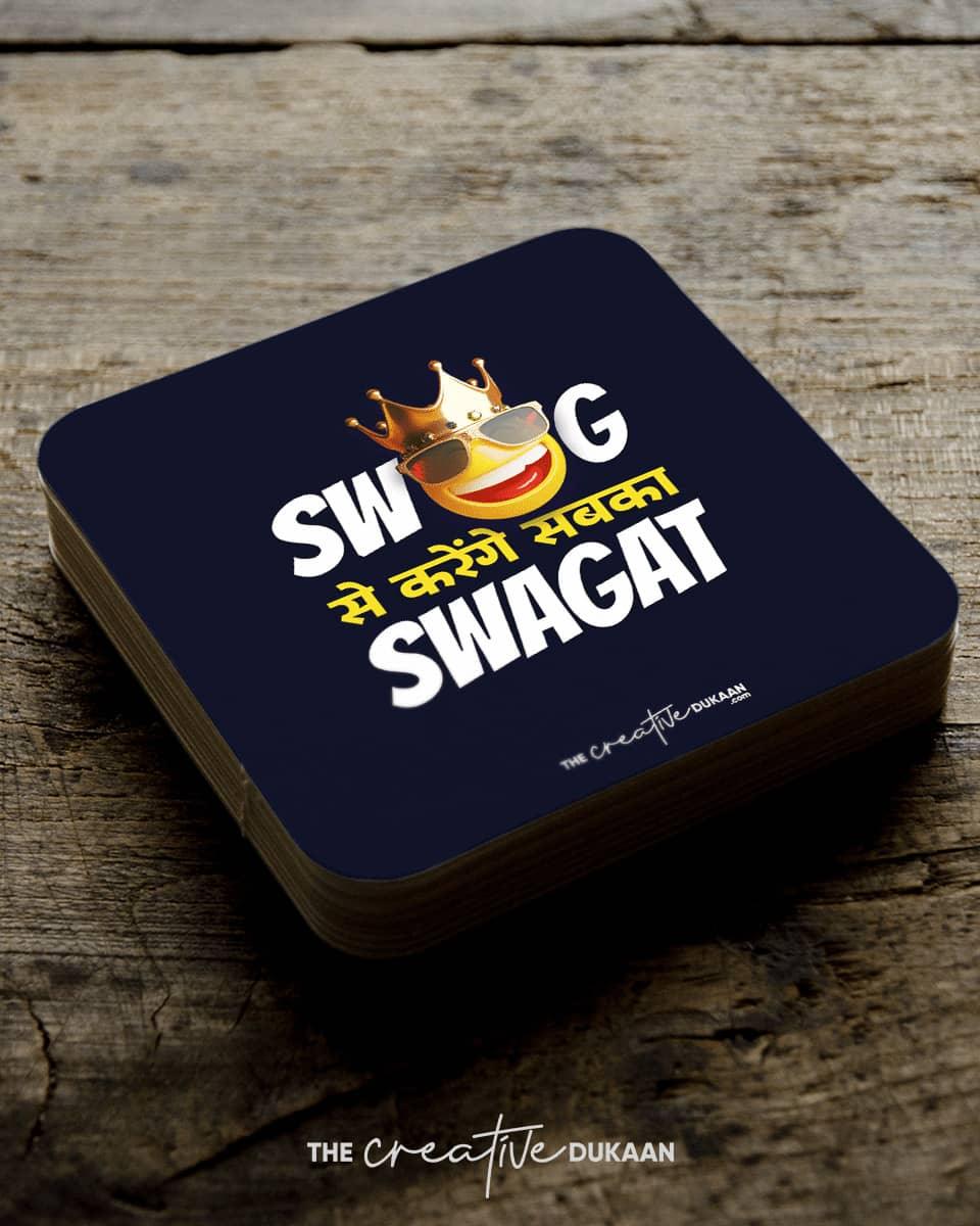 Swag Bollywood Smiley Coasters - Set of 2 – Creative Dukaan