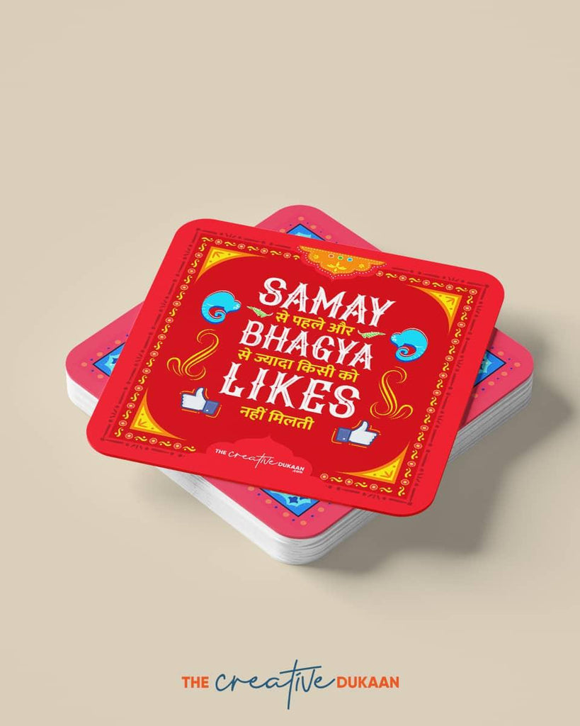 Quirky Social Media Coasters - Set of 2 - Creative Dukaan