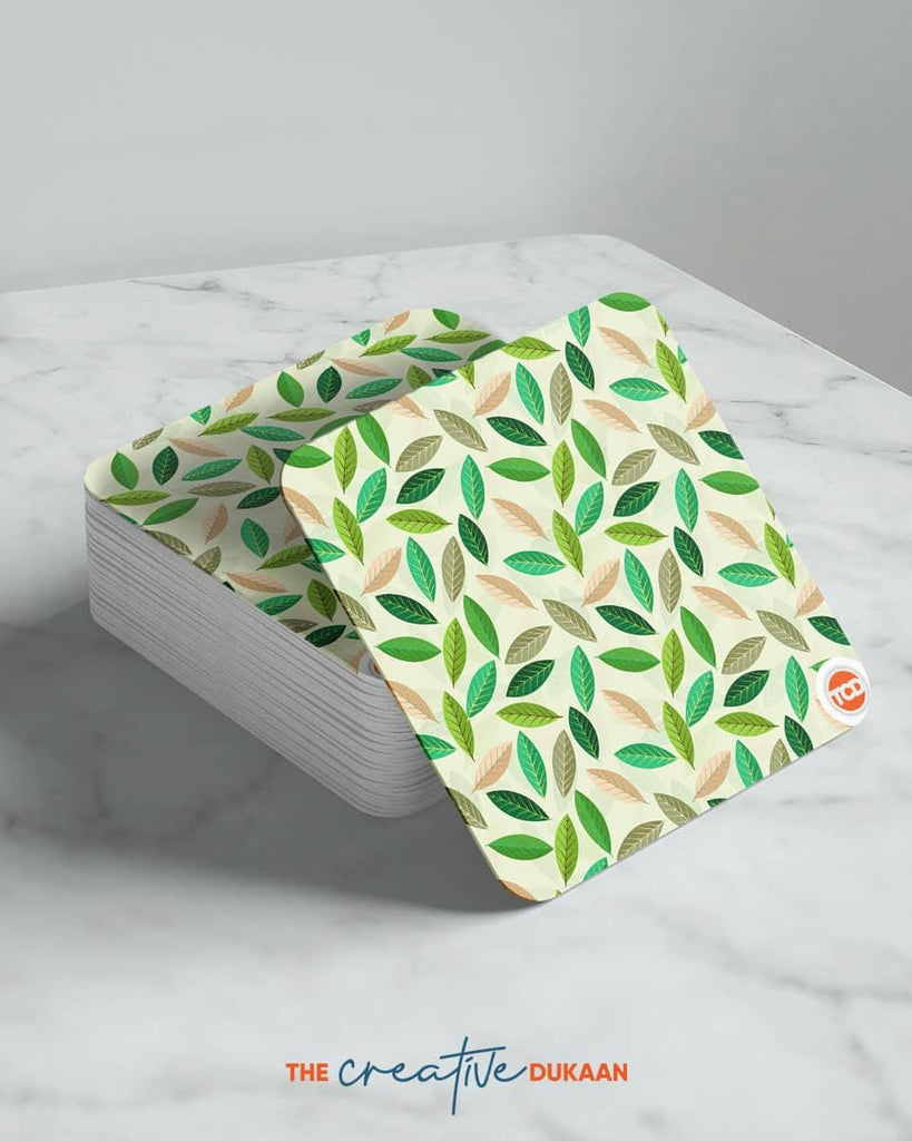 Tea Leaf Table Coasters Set - Creative Dukaan