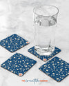 Floral Tea Coasters Set - Creative Dukaan