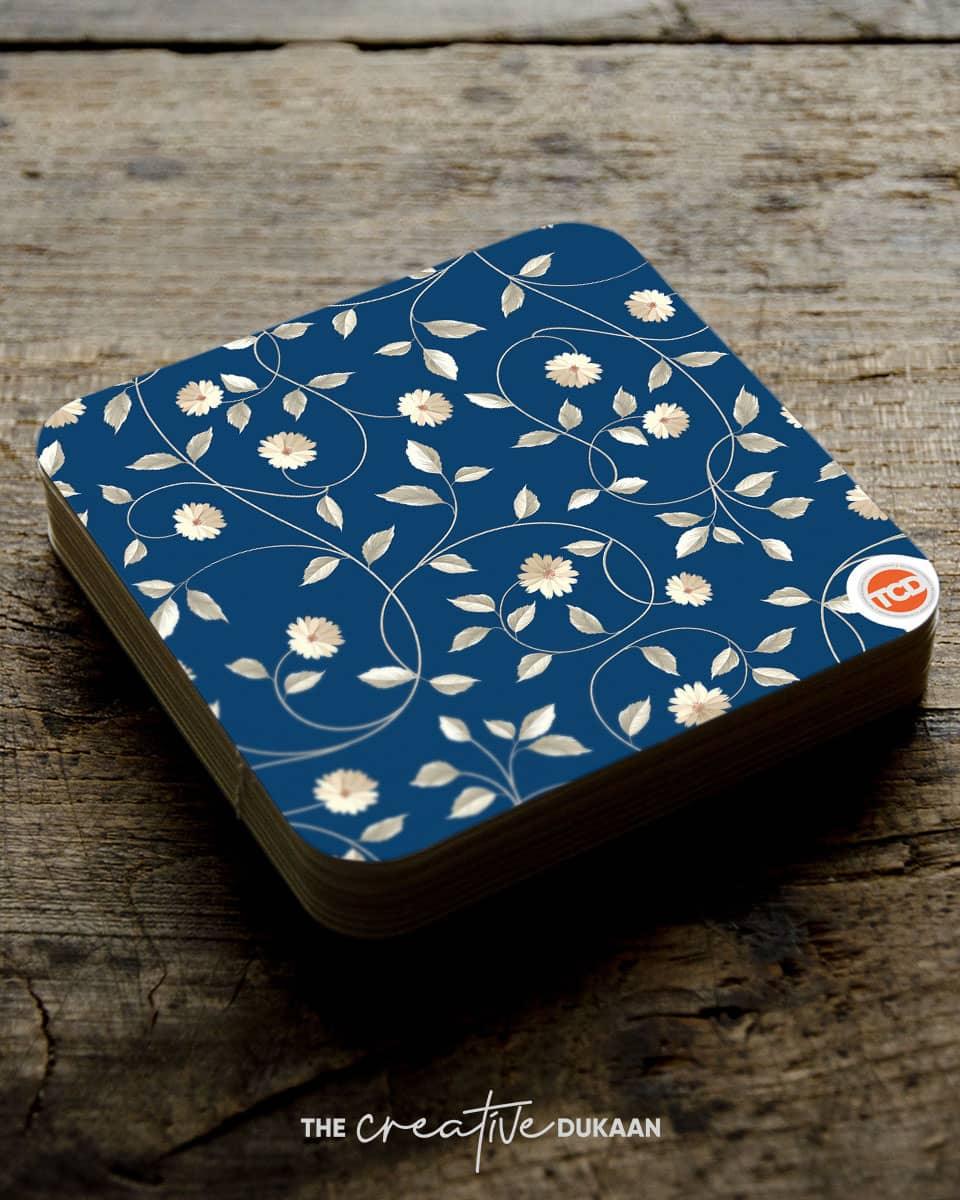 Floral Tea Coasters Set – Creative Dukaan
