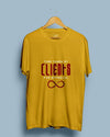Client Approval Infinity - Half Sleeve T-shirt - Creative Dukaan