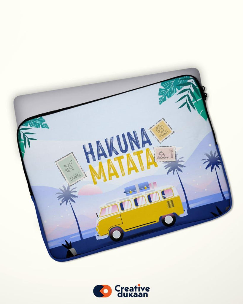 Hakuna Matata - Cute Travel Laptop Case to Carry Laptop - Creative Dukaan