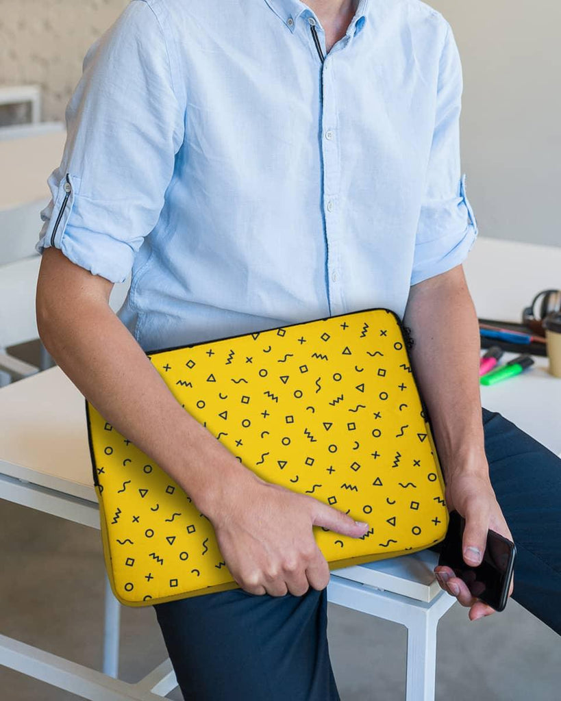 Symbolatry quirky laptop sleeve bag - Creative Dukaan