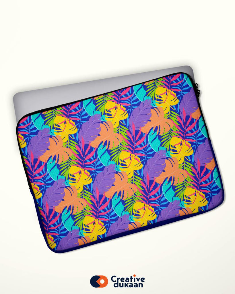 Multicolor Laptop Cover With Protective Material - Creative Dukaan