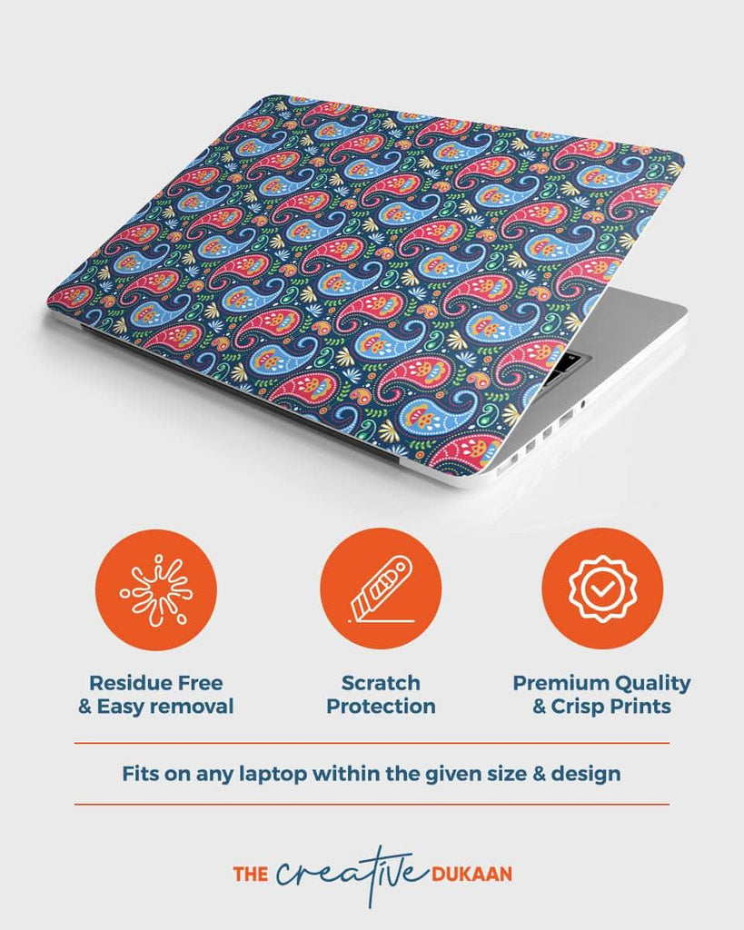 Skin Vinyl Itsaskin Pour PC 15 Pouces – Motif Paisley Coloré
