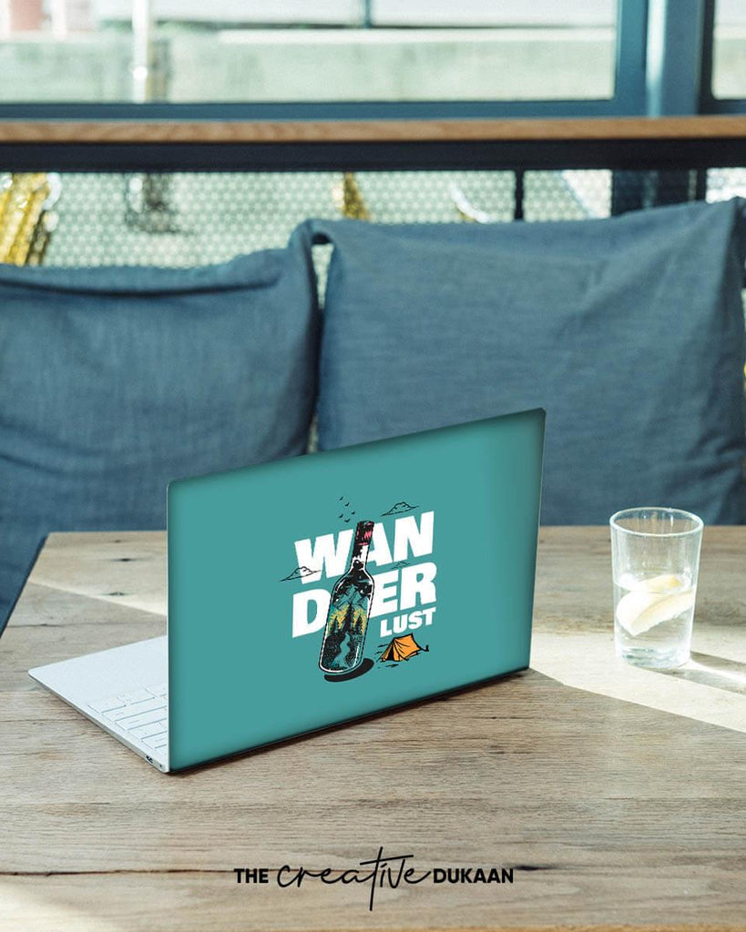 Travel Laptop Skin With Beautiful Wanderlust Print Design - Creative Dukaan