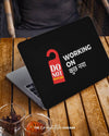 Do Not Disturb Unique Laptop Skin With Black Background - Creative Dukaan