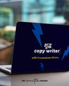 Blue Laptop Skin With Shuddh Copy Writer Text - Creative Dukaan