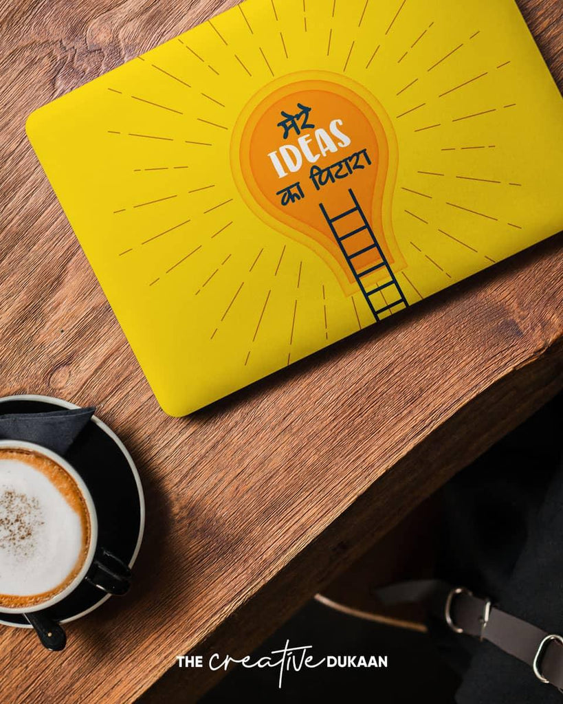 Bright Mere Ideas Ka Pitara Cool Laptop Skin - Creative Dukaan