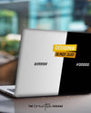 Funny Laptop Skin With Cool Designer Tagline - Creative Dukaan