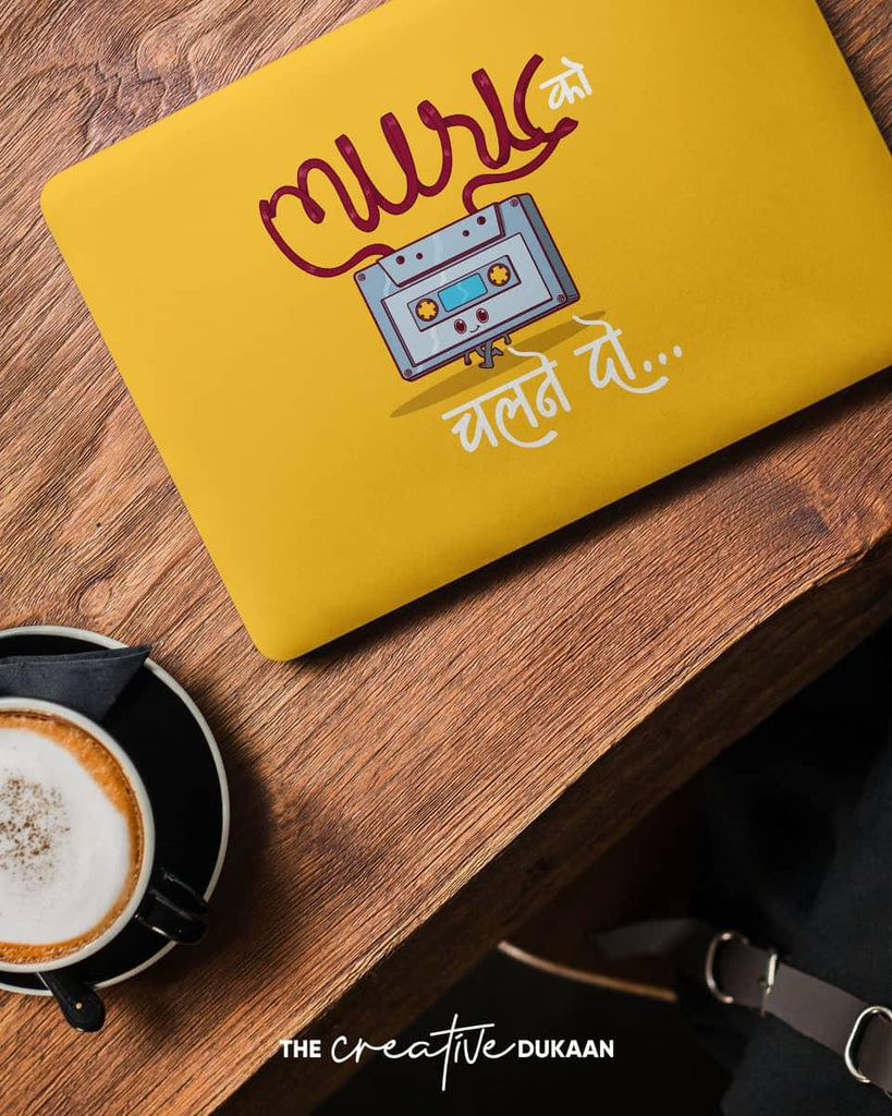 Cool Laptop Skin With Music Ko Chalane Do - Creative Dukaan