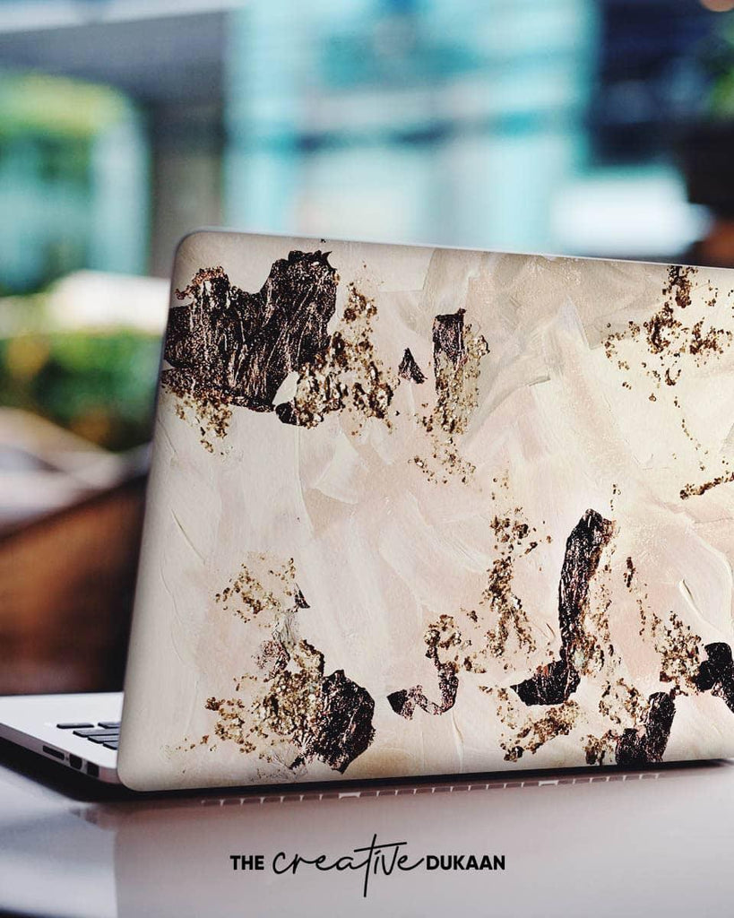 Beautiful Cool Laptop Skin With Grunge Color & Premium Print - Creative Dukaan