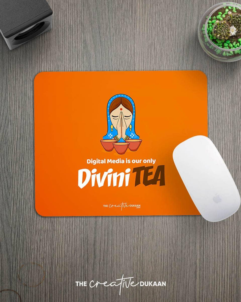 DiviniTEA - Quirky Mousepad - Creative Dukaan