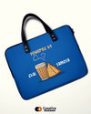 Cool Blue Laptop Sleeves with Text 