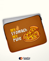 My Stomach My Rule Brown Laptop Sleeves - Creative Dukaan