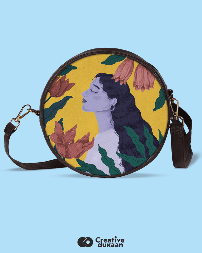 Nature With Women Sling Bag - Creative Dukaan