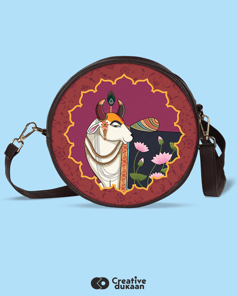 Indian Ethnic Round Sling Bags - Creative Dukaan