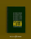 Hello in Binary Language - A5 Notebook for Coders - Creative Dukaan